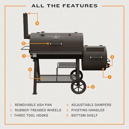 Oklahoma Joe's® Highland DLX Offset Smoker and Grill - 24203002