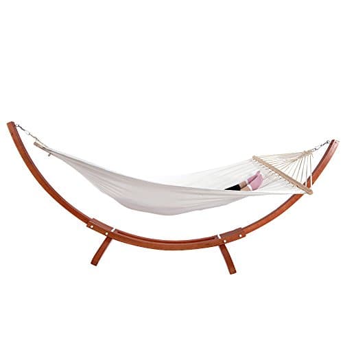ONCLOUD Hammock Wood Arc Stand with Double Hammock (10.5 ft)