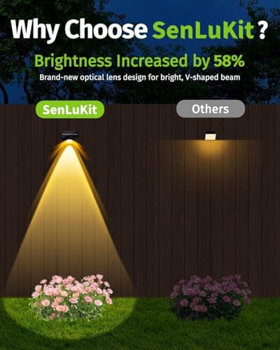 Solar Fence Lights Outdoor Waterproof High Brightness LED Spot Lens Deck Lights 7 Mode Warm & Cool White RGB Solar Powered Wall Lighting Decor for Outside Patio Step Backyard Railing Pool - 8 Pack