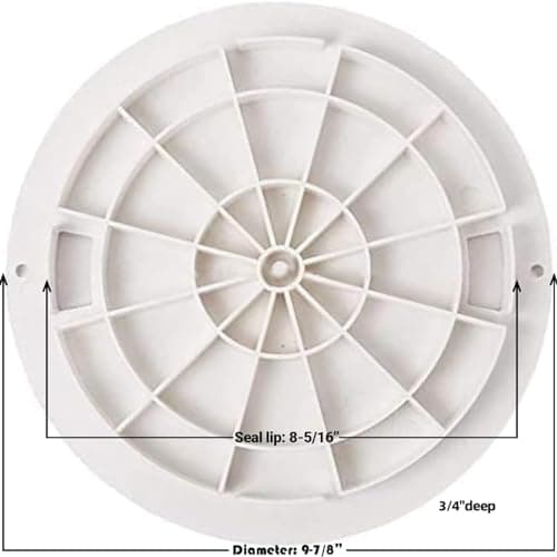 AR-PRO (2 Pack) Exact Replacement Hayward SPX1070C Skimmer Cover - Heavy-Duty Pool Skimmer Lid Direct Replacement for Hayward SP1070, SP1071, and SP10712S Automatic Skimmer Models