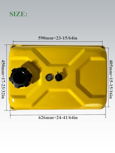 YAMAKATO Generator Gas Fuel Tank for Champion 5500 6250 6500 6875 7000 7200 7500 7800 7850 8000 9000 9375 Watt Firman Honda Clone 5KW（7 gallons）