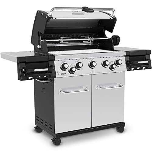 Broil King 958344 Regal S 590 Pro Propane Gas Grill, 5-Burner, Stainless Steel