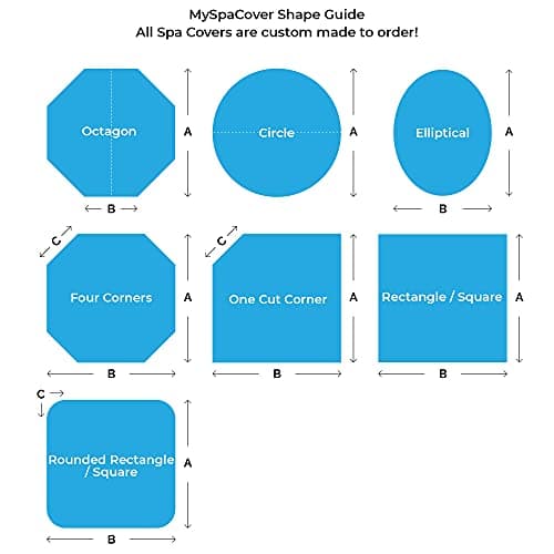 MySpaCover Custom-Made, Durable Hot tub, Spa Cover Replacement, 5 Year Warrantee. EPS Insulation Foam Range 4,5,6" Taper Any Shape and Size up to 96 inch