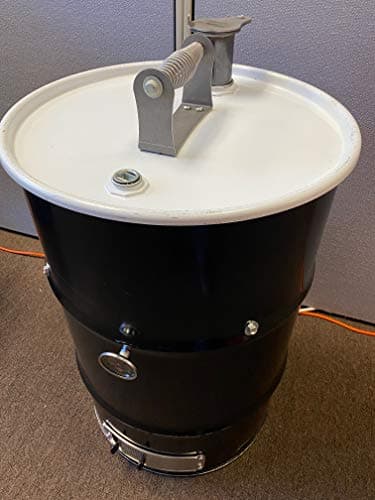LavaLock DIY 30 Gallon Premium UDS Smoker Kit COMPLETE with DRUM, Charcoal Basket, Cooking Grate, Intake, Smoke Stack, Thermometer, Lid Handle UDS KIT