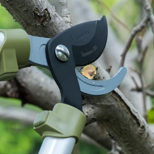 Worth Garden Heavy Duty 28" Bypass Lopper - Bypass Tree Trimmer - Japanese SK5 Steel Blade w/Non-stick Coating - Branch Cutter w/Ergonomic Non-Slip Handles - 1-1/4" Cut Capacity - S404A00