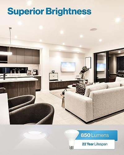 Sunco 12 Pack BR30 Light Bulbs LED, Recessed Can Light Bulbs, Indoor Flood Bulb, 850 LM, 11W (65W Equivalent), 5000K Daylight, Dimmable, E26 Base, for Home, Kitchen, Bedroom UL.