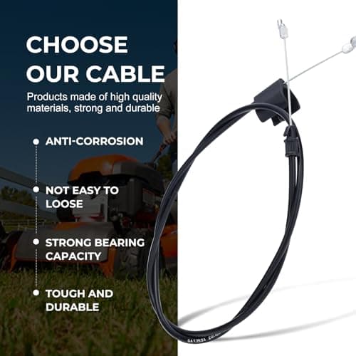 183281 532183281 Throttle Cable for Hus 7021P Craftsman 917 Poulan Roper Mower Parts Weed Eater Walk-Behind Craftsman Lawn Mower Engine Control Cable 198463 183281 532198463