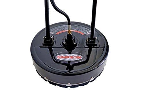 Simpson Cleaning 80182 Universal 20" Industrial Pressure Washer Surface Cleaner for Hot and Cold Water Machines, 3/8" Quick Connection, Recommended min 3450 PSI up to max of 4500 PSI, Black