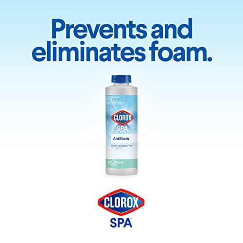 Clorox® Pool&Spa™ Spa Water Antifoam, Eliminates & Prevents Foam in Spa Water, Reduces Irritation, 1 Quart (Pack of 1)