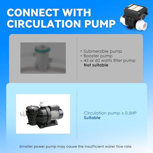 Mxmoonant 2KW 110V Hot Tub Thermostat, Spa Heater Whirlpool Bathtub Thermostat with Adjustable Temp Control for 400Gals Bathtub, Hot Tub, Spa, Small Pool (No Plug)