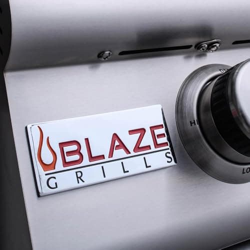 Blaze Outdoor Grill | Freestanding 32-inch Stainless Steel Propane Gas BBQ Grill | 4 Burner | Premium Outdoor Kitchen Grilling | Rear Infrared Burner & Grill Lights