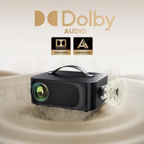 [Netflix-Licensed/1200 ANSI]Outdoor-Projector-4K with Wifi6 and Bluetooth, Smart TV OS & DoIby Audio, Portable Projector with Netflix/YouTube/PrimeVideo, ONOAYO 1080P Movie Proyector with 300''Display