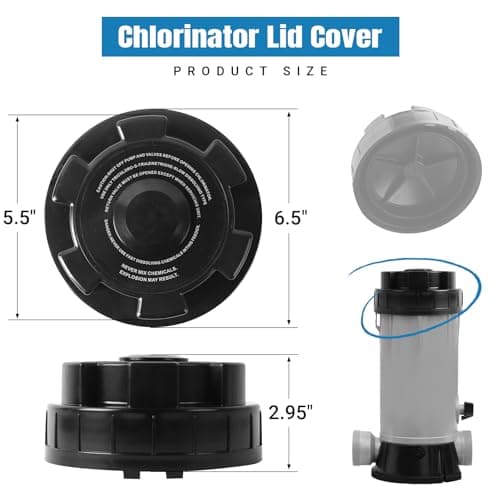 AR-PRO Replacement Chlorinator Lid Cover for CL200, CL220, and CLX200CA - Compatible with Hayward Pool Automatic Chlorinator Parts - Made of Durable ABS Material