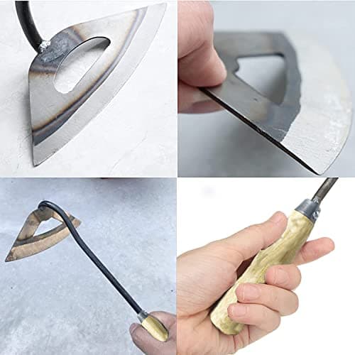 Gardening Tools Hollow Hoe, All-Steel Hardened Hollow Hoe, Sharp Edge Garden Weeding Tools, Hoe Garden Tool Hand Shovel Weed Puller for Backyard Loosening Farm Planting Weeding (For Hand Holding)