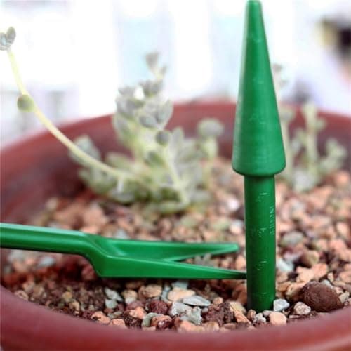Green Mini Garden Hand Succulent Transplanting Tools,Widger Plastic Seedlings Dibber Sowing Digging Mini Garden Hand Tools for Home Gardens,Pack of 2 Gardening and Lawn Care