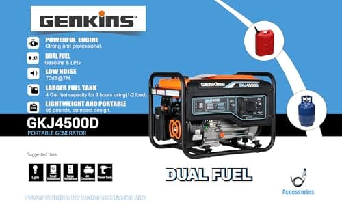 4500 Watt Dual Fuel Generator Propane & Gas