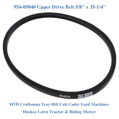 954-05040 Upper Drive Belt 5/8" x 35-1/4" for MTD Craftsman Troy-Bilt Cub Cadet Yard Machines Huskee Lawn Tractor & Riding Mower, Replaces 754-05040 954-0241 954-0241A 754-0241 754-0241A