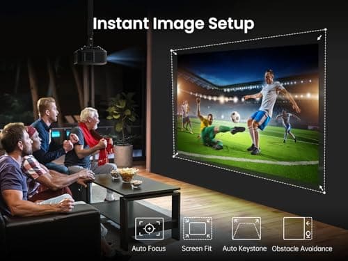Yaber K3 Projector 1600 ANSI Smart Projector with Google TV, 30W Speaker Sound by JBL, Dolby Audio, Home/Outdoor Movie Projector with WiFi6 and Bluetooth, Auto Screen Adapation,Netflix 7000+app