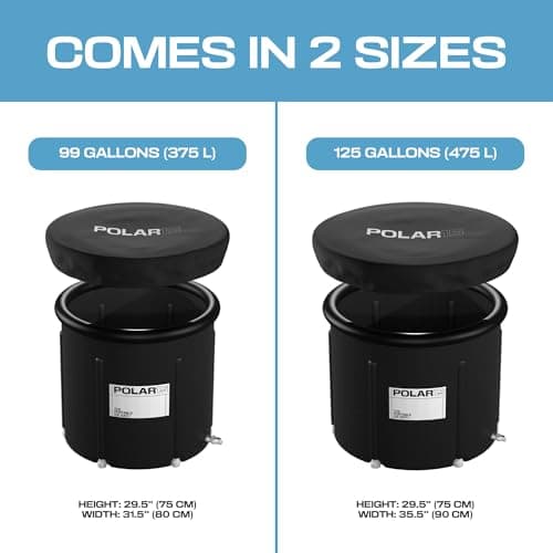 Premium Portable Ice Bath Tub for Athletes – 99-Gallon Cold Plunge Pool with Easy Drainage System – Durable PVC, Foam, and Nylon Layers – Tear-Resistant and Waterproof for Muscle Recovery