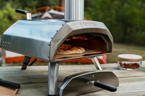 Ooni Karu 12 Multi-Fuel Outdoor Pizza Oven – 12 Inch Pizzas in 60 Seconds - Portable Wood and Gas Fired Pizza Oven with Pizza Stone, Dual Fuel Ooni Pizza Oven