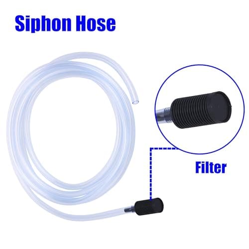 PWACCS Pressure Washer Siphon Hose with Filter, Downstream Soap Chemical Injector Parts for Power Washing, 10 Feet, 2 Filters