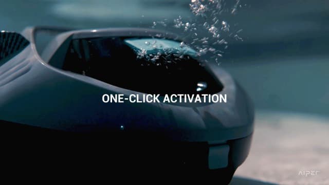 AIPER Cordless Robotic Pool Cleaner, Pool Vacuum with Self-Parking Technology, Portable, Ideal for Above-Ground Flat Pool up to 40 Feet, Grey (Renewed)