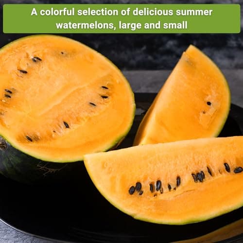 Sow Right Seeds - Watermelon Fruit Seeds Collection for Planting - Crimson Sweet, Allsweet, Sugar Baby, Tendersweet, and Orangeglo Melons - Non-GMO Heirloom Seeds to Plant a Home Vegetable Garden