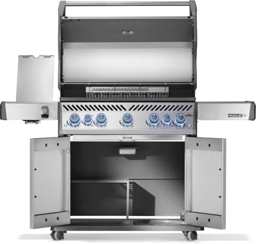 Napoleon Rogue PRO-S 625 Propane Gas Grill with Infrared Side and Rear Burners, Stainless Steel - 7 Burners