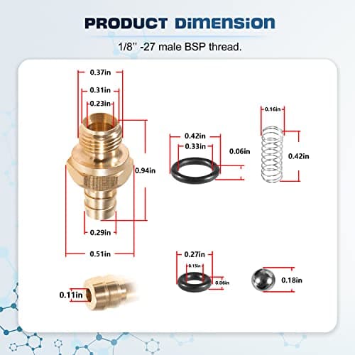 Pressure Washer Chemical Soap Injector Kit Fits for Briggs & Stratton, Homelite, Ryobi & Husky Replaces 190593GS 190635GS & 203640GS (2 Set)