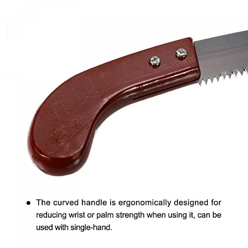 uxcell 10 Inch Pruning Saws, Straight Blade Hand Saw Wood Handle for Camping Garden Wood Tree Branches Trimming, 2pcs