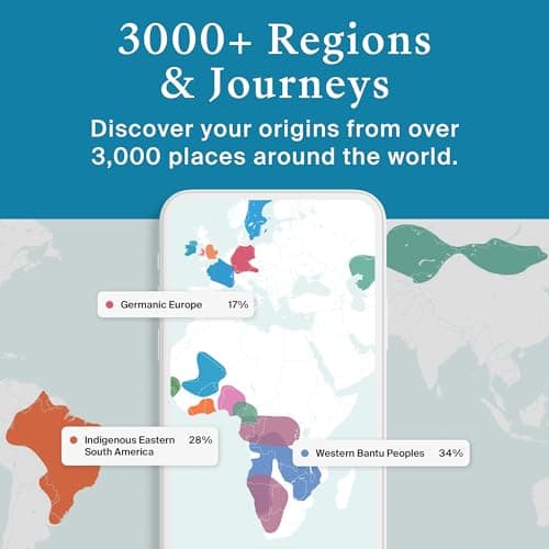 AncestryDNA + Traits Genetic Test Kit: Personalized Genetic Traits, DNA Ethnicity Test, Origins & Ethnicities, Complete DNA Test, Ancestry Reports