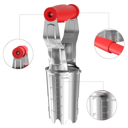 FLORA GUARD Bulb Planter with Depth Markers - Automatic Soil Releasing Seed Bulb Transplanter for Planting/Digging Tulips, Daffodils, Dahlias and More!