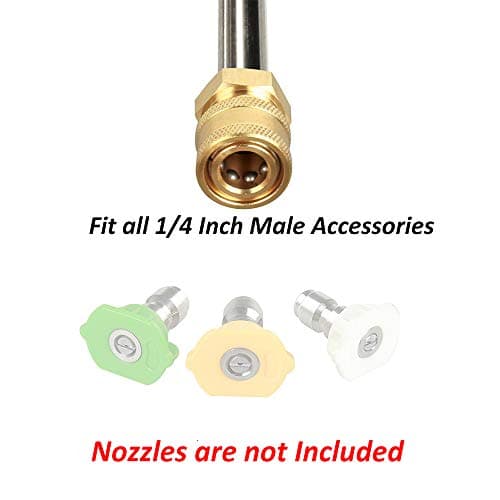 Pressure Washer Gutter Cleaner Attachment, Pressure Power Washer Gutter Cleaning, 4000 PSI, 13 Inch, 1/4 Quick Connect
