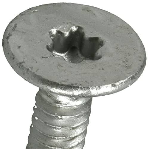 Premium Self-Drilling Metal Screws, Epoxy Coated Steel, Wafer Head Wood to Metal Winged Point Screws, Silver, #10 x 1-7/16 inches, Box of 68 Screws