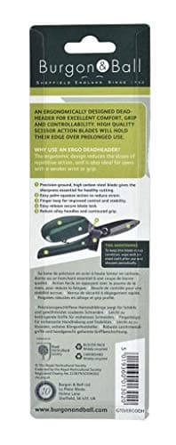 Burgon & Ball Ergo Deadheader Small Garden Snips Shears | Mini Pruning Shears Handheld 10 Year Guarantee