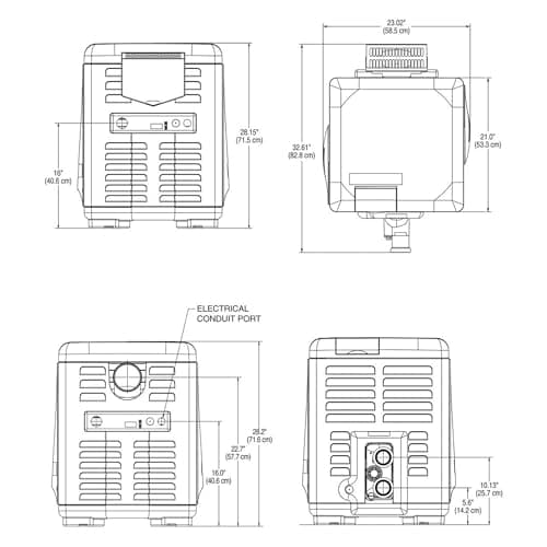 EC-462028 Pool Heater, Almond