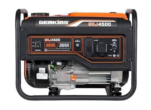 4500 Watt Portable Generator 4 Stroke 233 cc Engine Gas Powered Open Frame