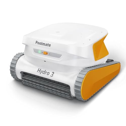 Hydro 3 Cordless Robotic Pool Cleaner, 150W Pool Vacuum with Wall Climbing Function, 200mins Runtime, 2 Brushless Motor + 4.1L Filter Basket Ideal for Inground Aboveground Pools