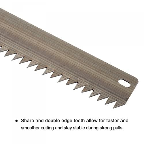 uxcell 24 Inch Pruning Saws, Straight Blade Hand Saw Wood Handle for Camping Garden Wood Tree Branches Trimming