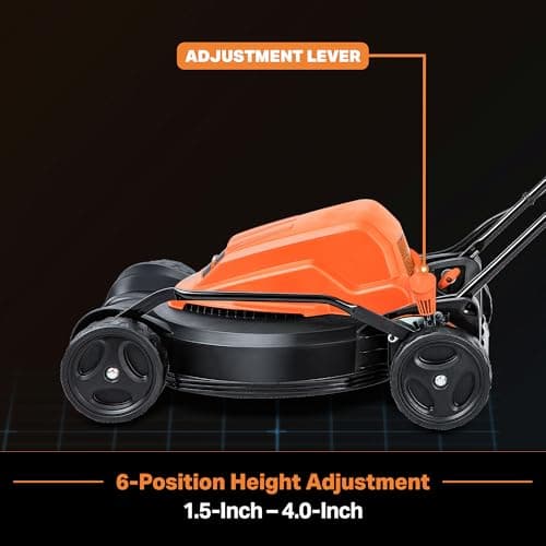 LawnMaster ME1218X Electric Lawn Mower 12AMP 19-Inch