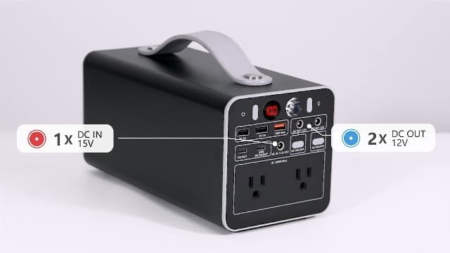 300W Portable Power Station, 299.7Wh Power Bank with AC Outlet, Dual Way 65W PD/USB-C Port, Laptop Charger Battery Pack Power Supply, Solar Generator for Camping Home Emergency