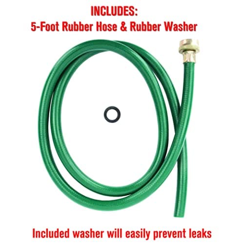 LDR Industries 504 1300 Garden Dehumidifier Drain Hose, 5ft, Green Rubber Finish, 5 feet