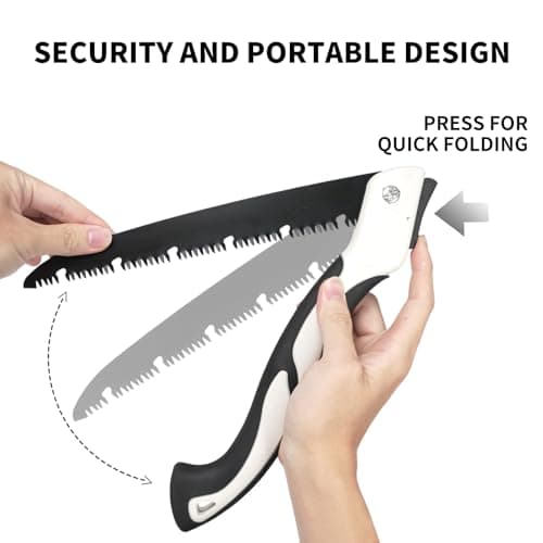 Premium Folding Saw - Ideal for Tree Trimming, Wood Cutting, Gardening, Camping & Hiking
