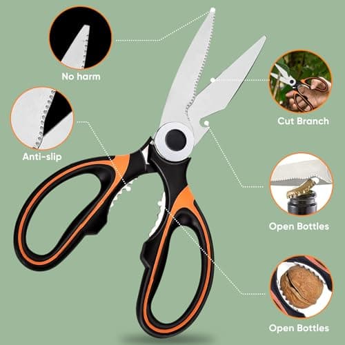 Garden Flower Scissors, Multi-functional Pruning Gardening Scissors Floral Shears, Strong Pruner for for Flowers, Fruit,Branches, Potted Landscape