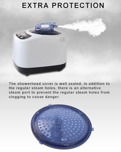 Portable Sauna Steamer Pot, 3L Lightweight Large Capacity Spa Machine, Mini Sauna Generator for Home with Remote Control, Timer&Heating Degrees Display for Spa Therapy
