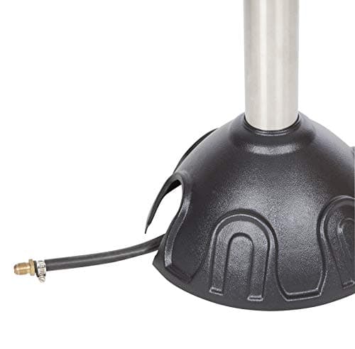 Fire Sense 61445 Natural Gas Patio Heater 45,000 BTU With Electric Ignition System For Residential - Stainless Steel