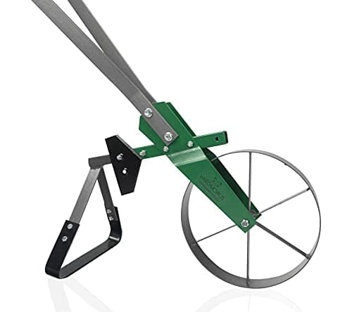 Varomorus High Wheel Cultivator, Self Cleaning Steel Single Wheel Hoe, Modular Plow Garden Tool for Gardening