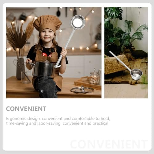 PRETYZOOM Dipper Stainless Steel Spoon Metal Bathing Ladles Long Handle Ladle Bath Spoon Water Ladle Spoon Garden Watering Scoop Soup Spoon Water Ladle Scoop Plant Take a Bath Baby China