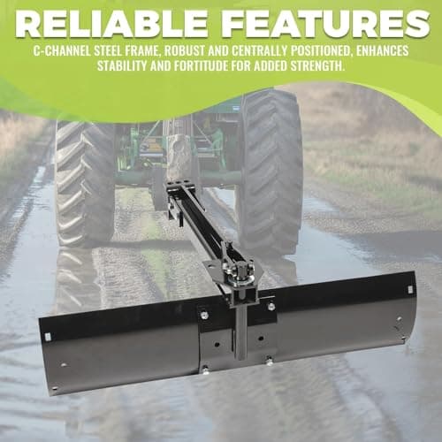 KUAFU 39.75" 3 Point Sleeve Hitch Rear Blade Compatible with ATV UTV Garden Tractors Lawn Mower Tractor Attachments Behind Rear Sleeve Hitch Tow Blade