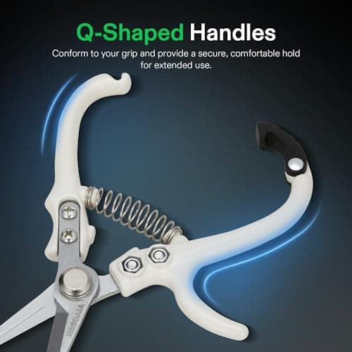 VIVOSUN Pruning Shears for Gardening, Lightweight Plant Pruners for Gardening, Garden Scissors for Cutting Flowers, Trimming Branches, Indoor Plant Scissors, Stylish Garden Gifts for Women